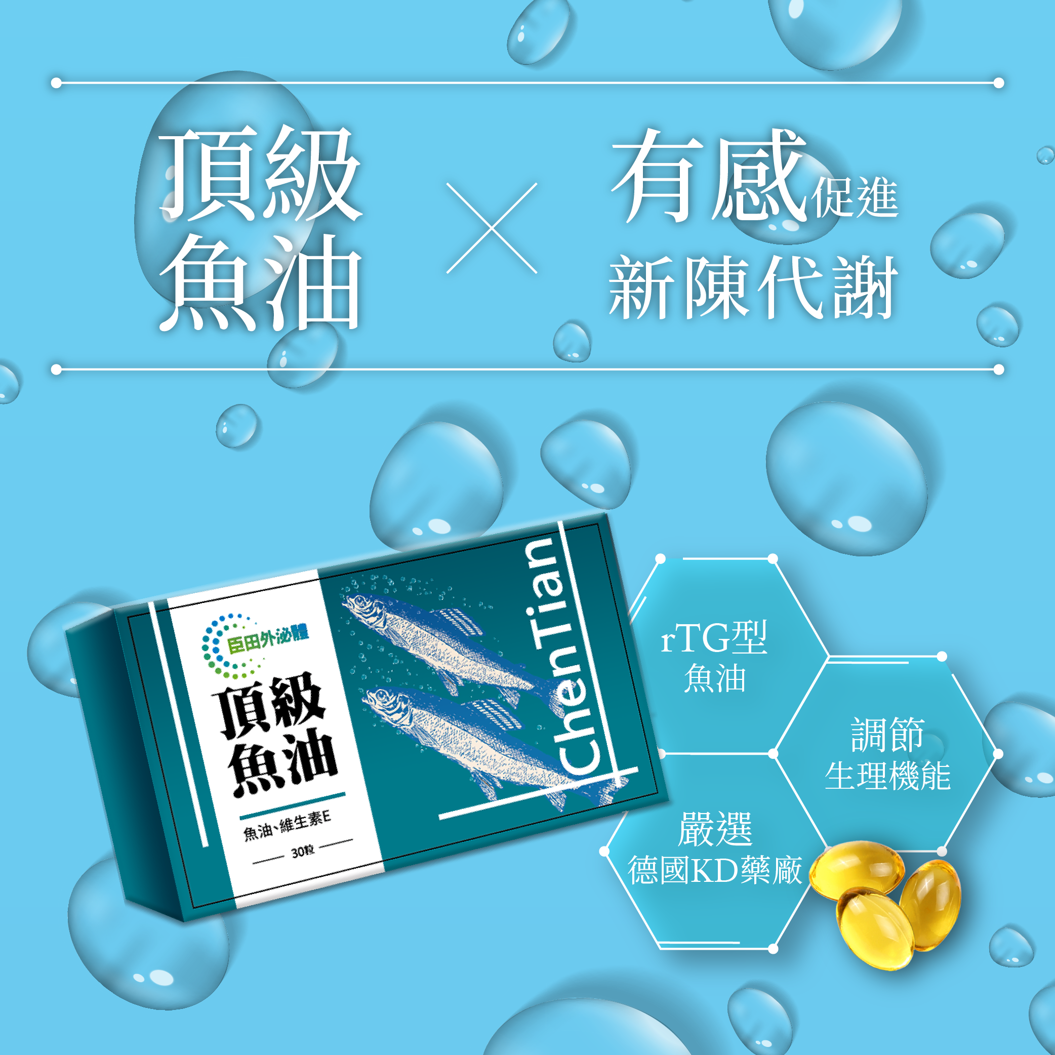 買1送1【臣田】頂級魚油膠囊 (30粒/盒) 商品介紹