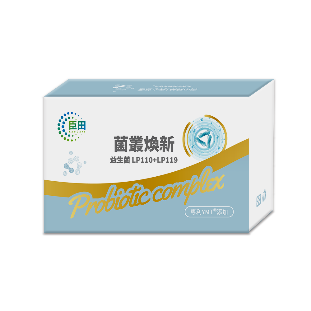 【臣田】菌叢煥新 益生菌 LP110+LP119 四盒組 (500mg x30粒/盒)| 專利YMTⓇ添加