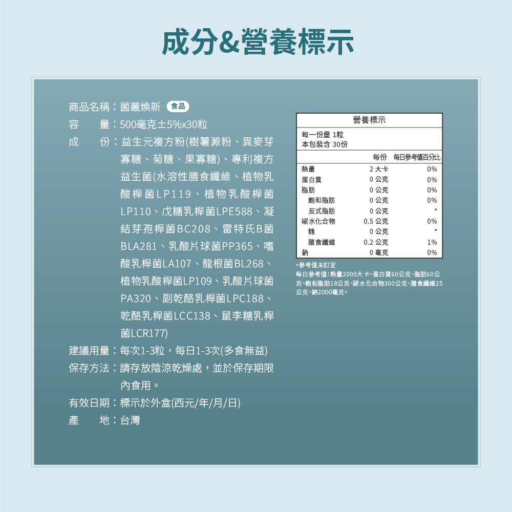 【臣田】菌叢煥新 益生菌 LP110+LP119 四盒組 (500mg x30粒/盒)| 專利YMTⓇ添加